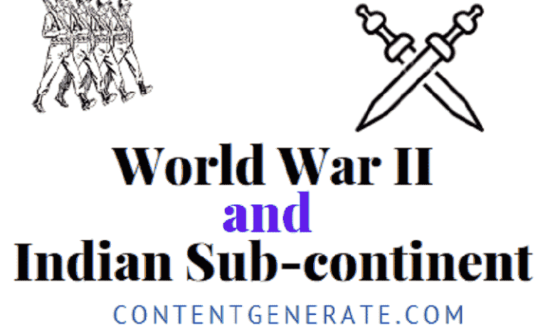 World War II and Indian Sub-Continent