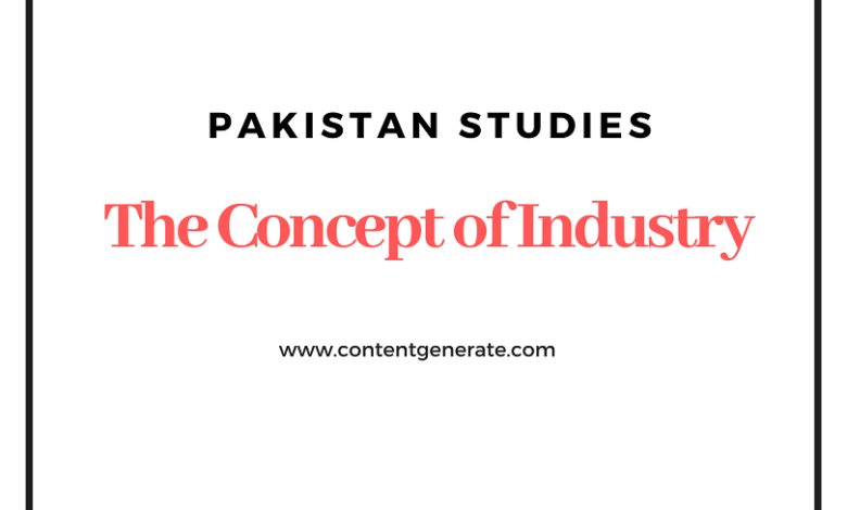 The Concept Of Industry