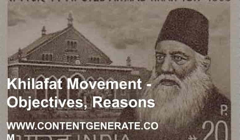 Khilafat Movement - Objectives, Reasons