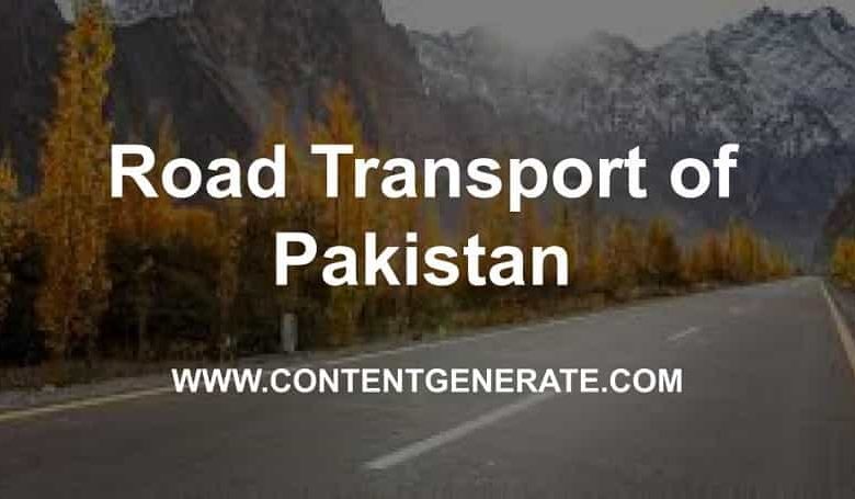 Road Transport of Pakistan