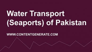 Water Transport (Seaports) of Pakistan