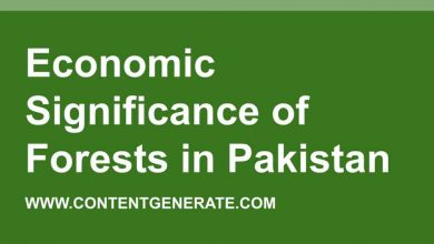 Economic Significance of Forests in Pakistan