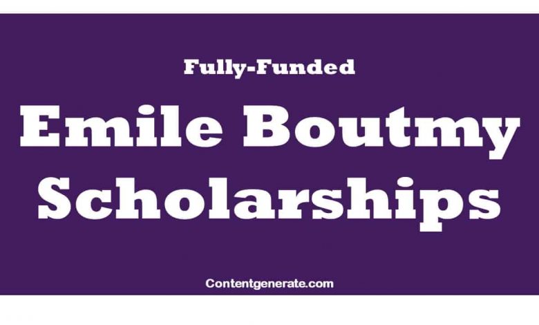 Emile Boutmy Scholarships