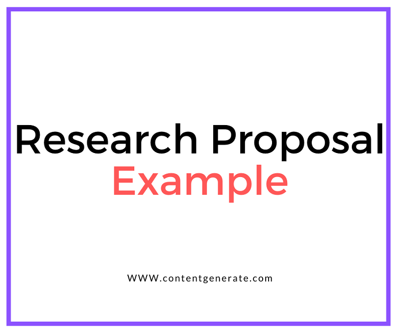 Research proposal Example