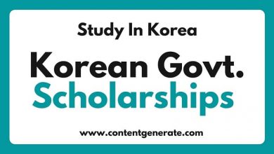 Korean Government scholarships