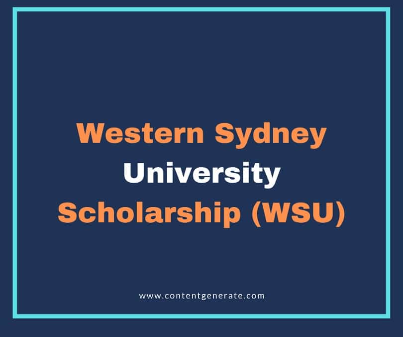 Western Sydney University Scholarship (WSU)