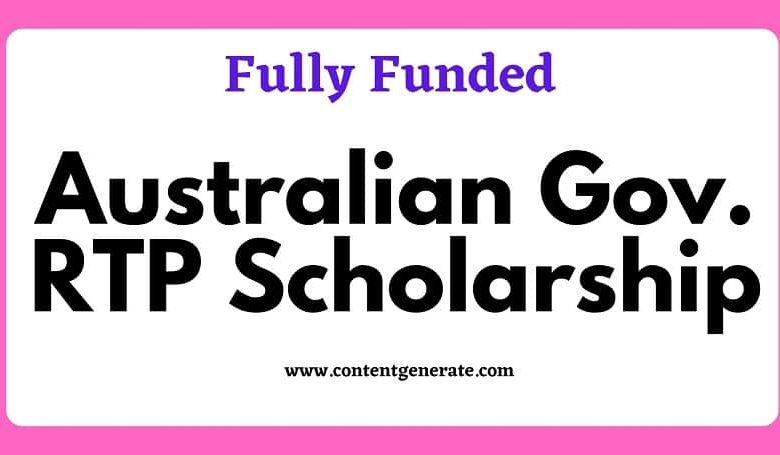 Australian Government RTP scholarship