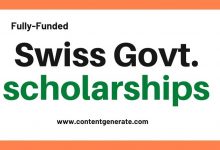 Swiss Government scholarships