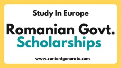 Romanian government scholarships 2023-2024