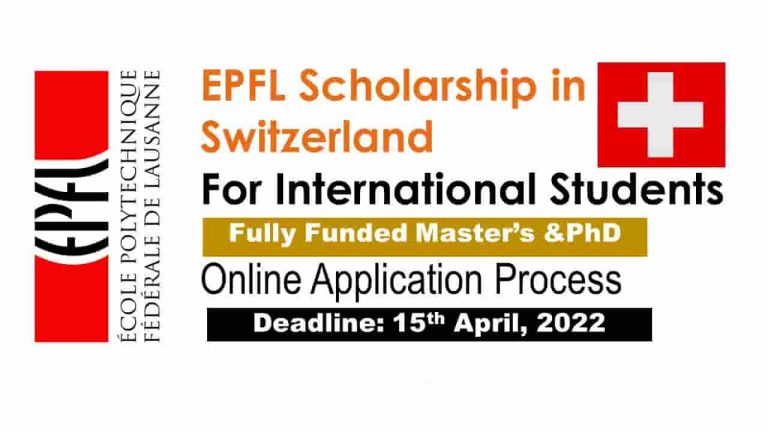 phd scholarship switzerland