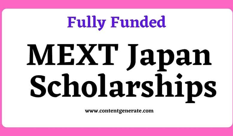 MEXT Japan Scholarships 2022