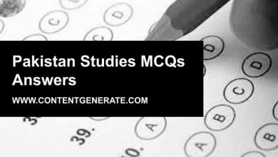 Pakistan Studies MCQs Answers