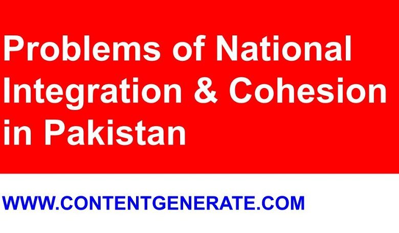 Problems of National Integration and Cohesion