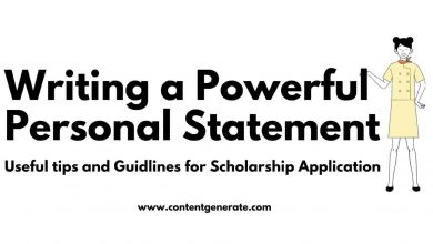 Personal Statement for Scholarship