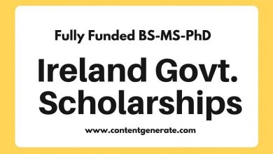 Ireland Government Scholarships