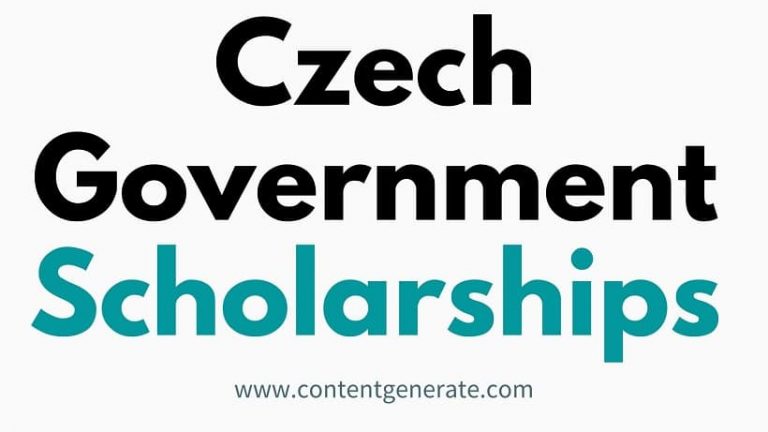 List of Czech Government Scholarships