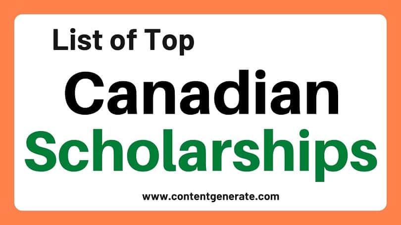 List Of Top Canadian Scholarships 2 