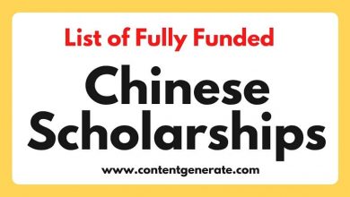 Chinese Scholarships 2023-2024