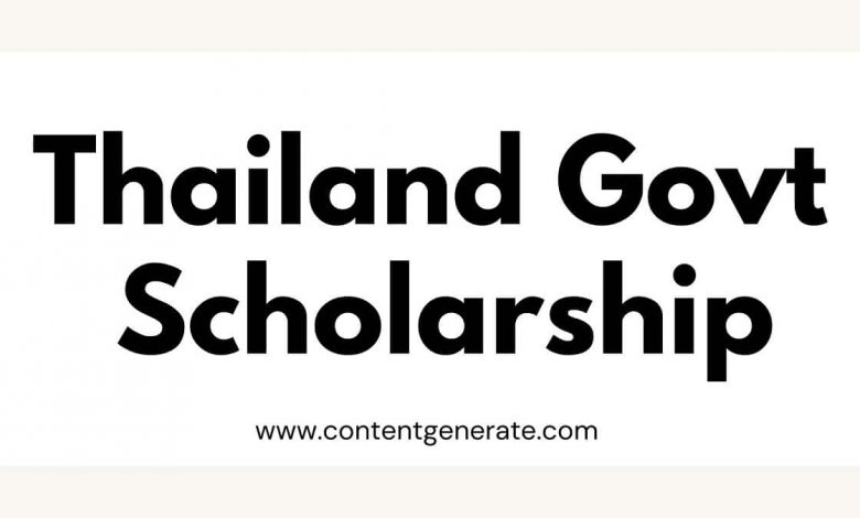 Thailand Government Scholarship