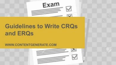 Guidelines to Write CRQs and ERQs