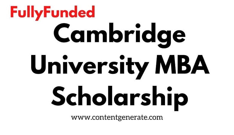 Cambridge University MBA Scholarship