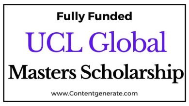 UCL Global Masters Scholarship 2023-2024