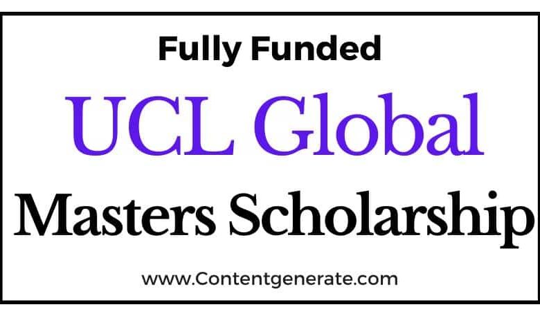 UCL Global Masters Scholarship 2023-2024